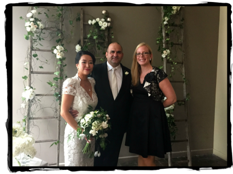 “Thank you Erin for a WONDERFUL CEREMONY! Erin LISTENED to what we really wanted in our ceremony and she was able to CREATE a BEAUTIFUL CEREMONY which REFLECTED US. Thank you for your DEDICATION, PATIENCE and GUIDANCE to make our ceremony TRULY ENJOYABLE, MEMORABLE and STRESS FREE!”